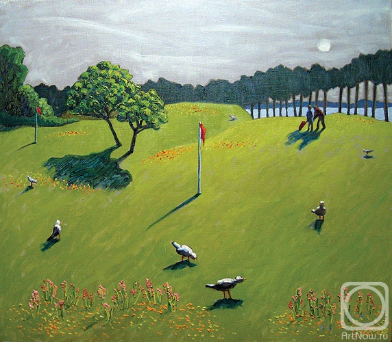 Monakhov Ruben. Gulls at the Golf field