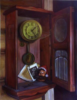 Antique clock. Shumakova Elena