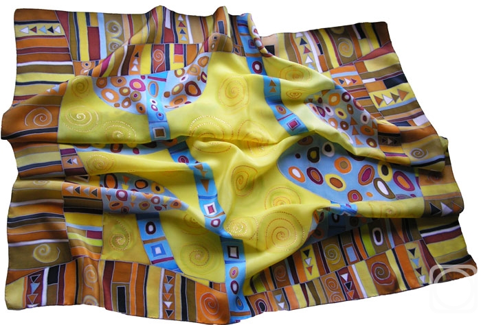 Kotova Valentina. Handkerchief "Klimt"