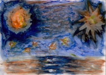 Composition. Stars over the sea. Larskaya Nataliya