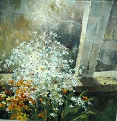 White flowers. Stoylik liudmila