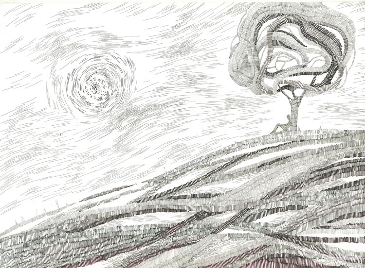 Zhukovskaya Yuliya. On a high hill