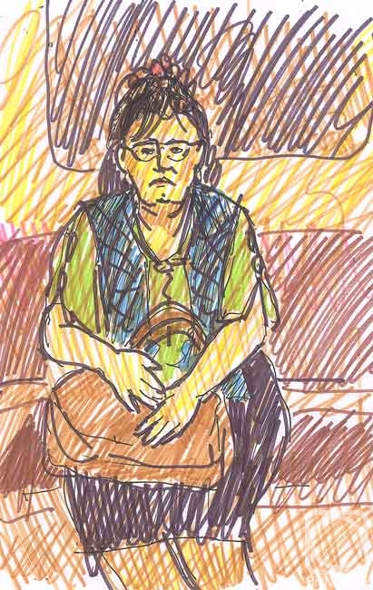 Karaceva Galina. In the subway