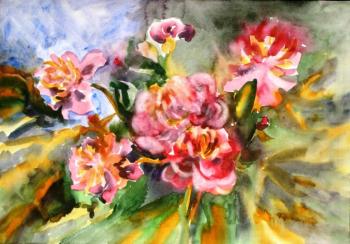 The thunderstorm is over, smiling and waving