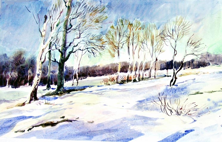 Vrublevski Yuri. Winter in village - 12
