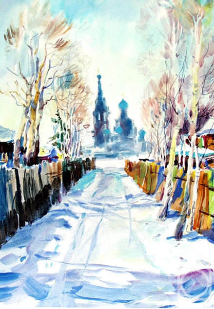 Vrublevski Yuri. Winter in village - 14