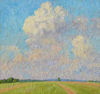 Clouds over a field. Panov Igor