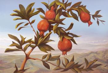 Landscape with pomegranates. Kharazian Artur