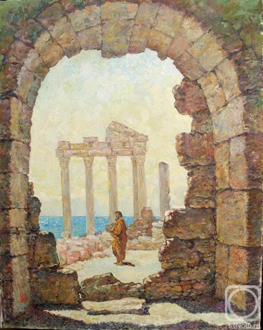 Zolotarev Leonid. The Philosopher's Walk. Temple of Apollo. Side, Turkey