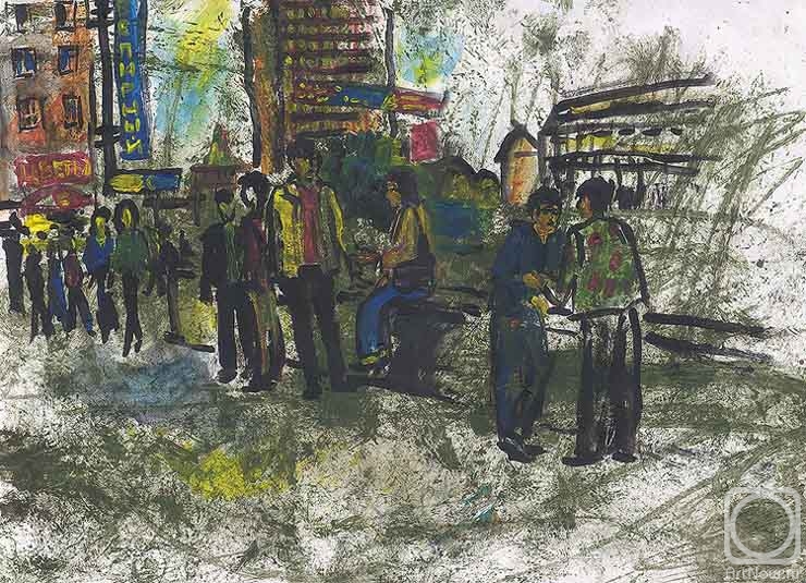 Karaceva Galina. Komsomolskaya Square