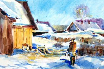 Winter in village -17