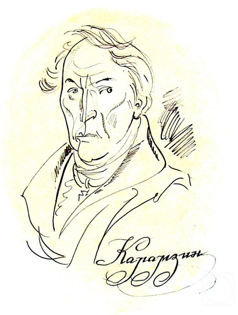Chistyakov Yuri. From a cycle A.Pushkin's Contemporaries. N.Karamzin