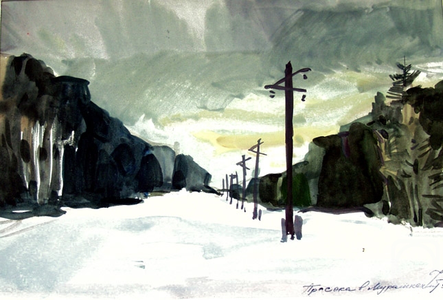 Vrublevski Yuri. From a cycle �Winter in village� - 26