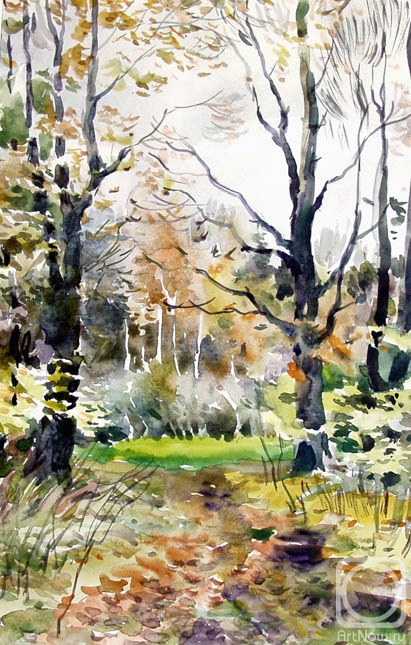 Chistyakov Yuri. The autumn wood, Zaitsevo 99
