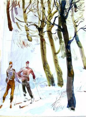 From a cycle �Winter in village� - 27