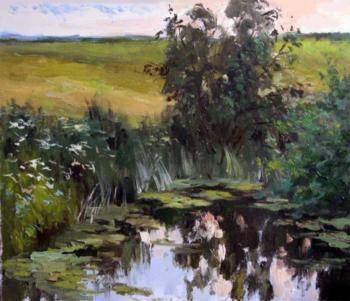 Pond. Evening (). Serebrennikova Larisa