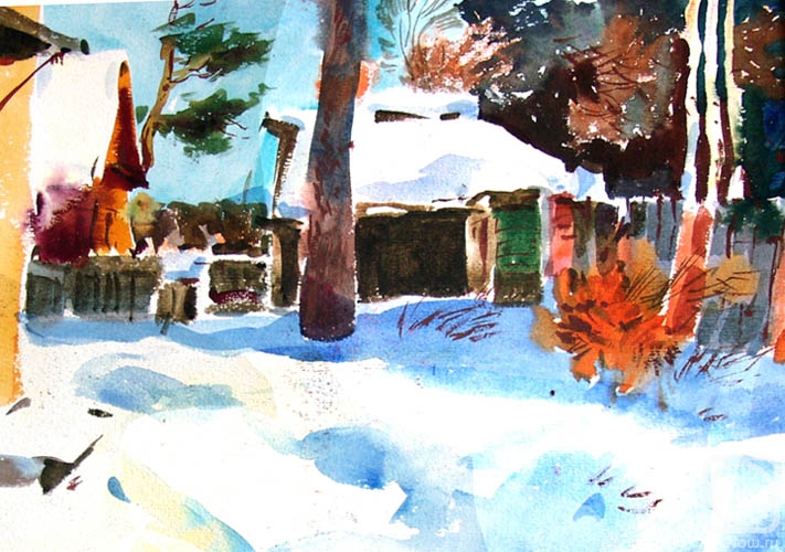 Vrublevski Yuri. From a cycle �Winter in village� - 29