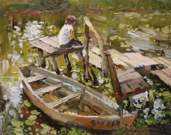 The boy on the jetty. Shevchuk Svetlana