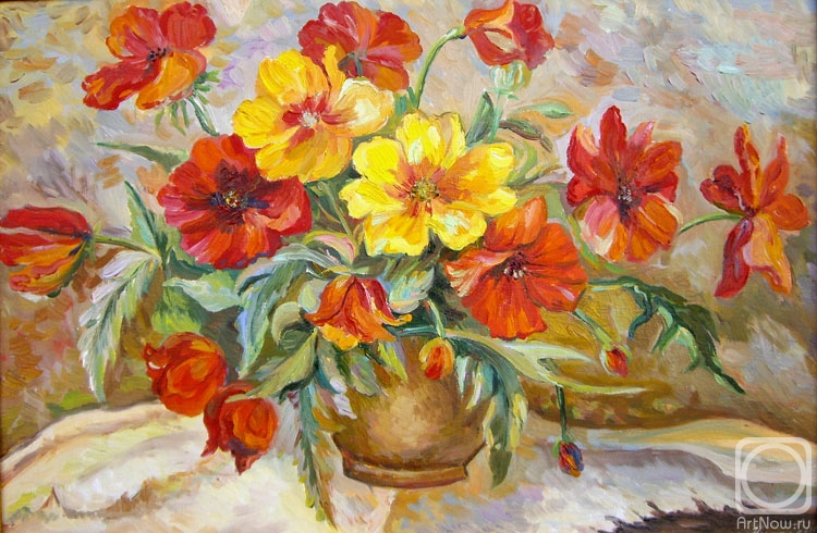 Chernysheva Marina. Flowers in a pot ( unknown copy)