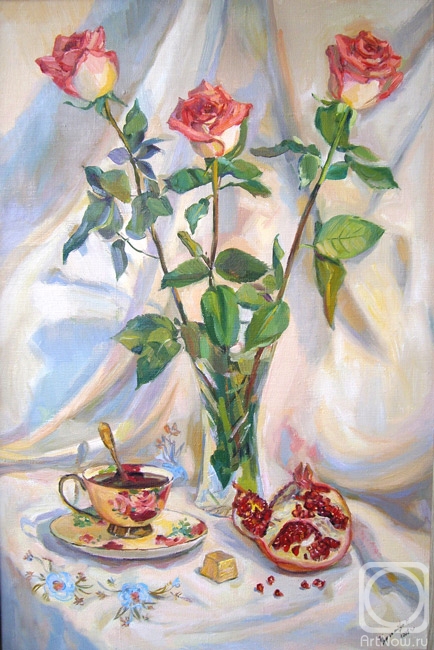 Chernysheva Marina. Roses and pomegranate