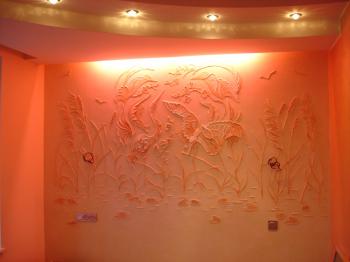 Herons (Decorative Plaster). Chernysheva Marina