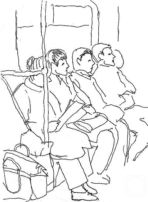 Karaceva Galina. In the subway