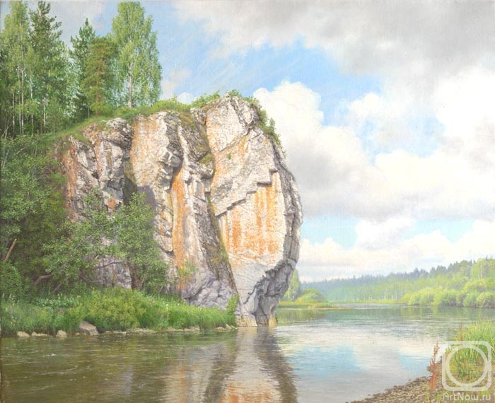 Sheglov Dmitriy. Stone at the river