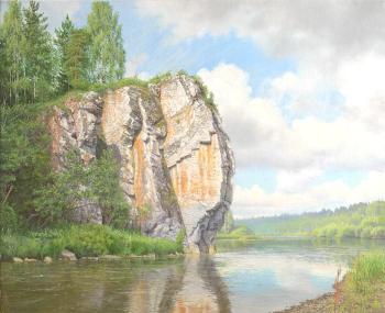 Stone at the river. Sheglov Dmitriy