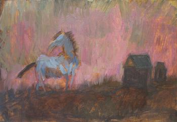 Blue Horse (etude) (Crepuscule). Yudaev-Racei Yuri