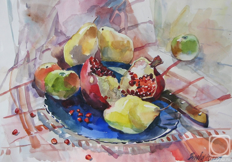 Zhukova Juliya. Fruits and pomegranates