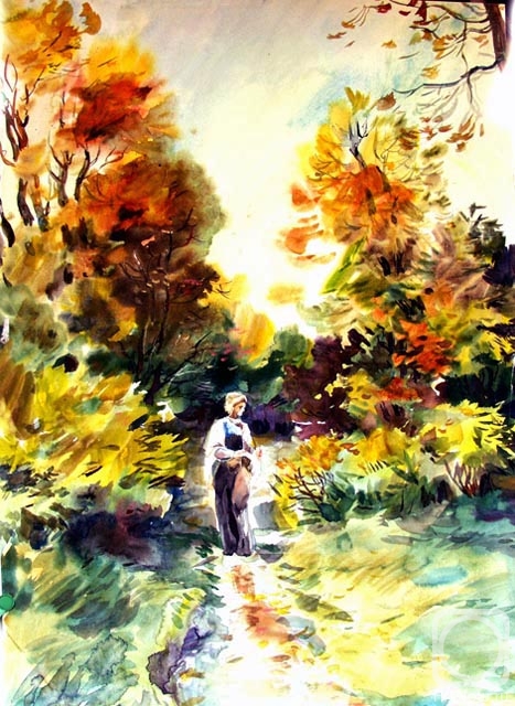 Vrublevski Yuri. Autumn in a garden,73