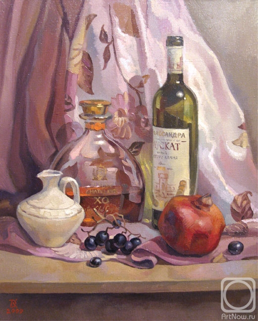 Kotunov Dmitry. Still life with pomegranate