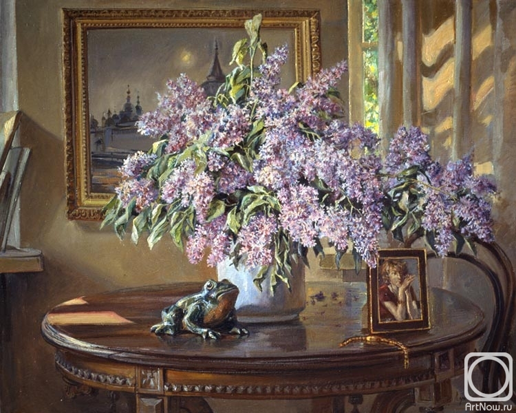 Loukianov Victor. Still life with lilac
