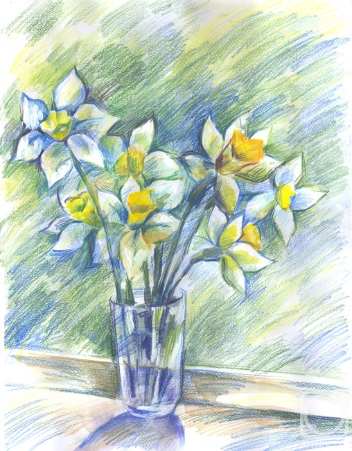 Lavrova Elena. Daffodils