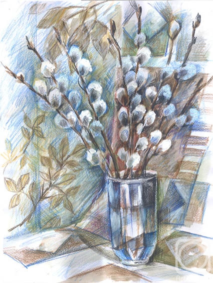 Геометрическая верба» картина Лавровой Елены (бумага, карандаш) — купить на  ArtNow.ru