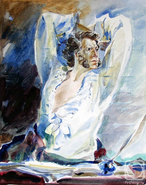 Chistyakov Yuri. Portrait of Alexander Pushkin