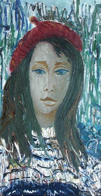 Pomelov Valentin. A girl in a beret