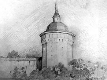 Sergiev Posad. The Troitse-Sergeeva Lavra Tower. Deryabin Oleg