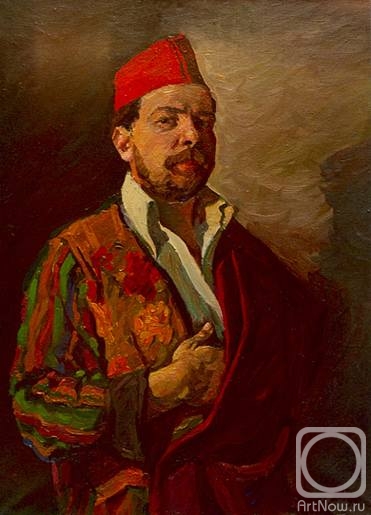 Makhnev Yuri. Selfportrait in exotic clothes