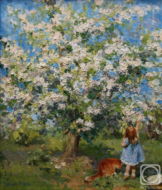Shevchuk Svetlana. Apple trees in bloom