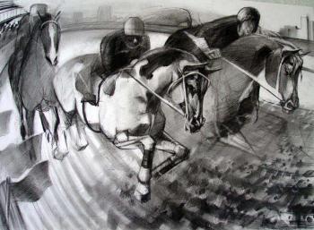 Horse race (Racecourse). Voronova Oksana