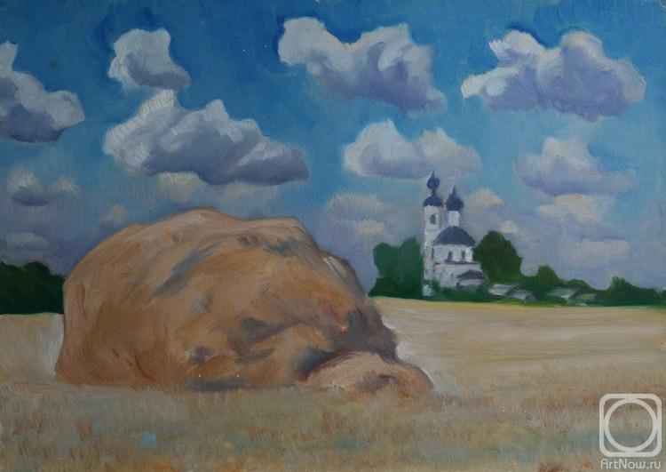 Klenov Valeriy. view of the village Prechistoe