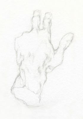 O.Rodin "Hand" (Study-5). Fayvisovich Aleksandr