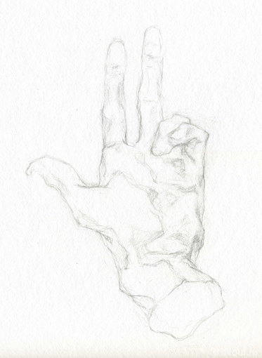 Fayvisovich Aleksandr. O.Rodin "Hand" (Study-6)