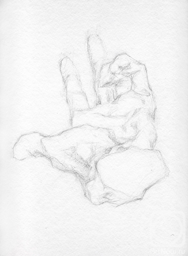 Fayvisovich Aleksandr. O.Rodin "Hand" (Study-7)