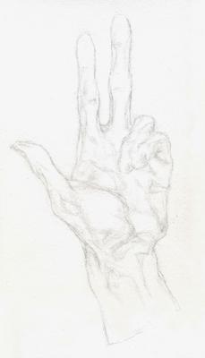 O.Rodin "Hand" (Study-4). Fayvisovich Aleksandr