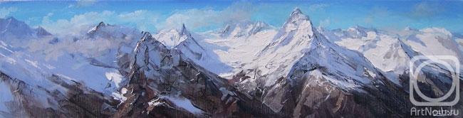 Makarov Vitaly. Dombay. View of the Main Caucasian ridge
