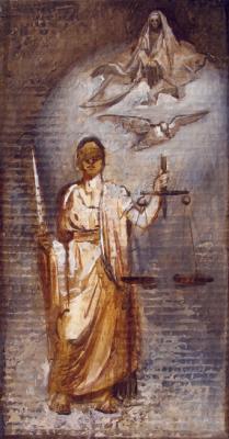 Allegory of Justice (esquisse I). Yudaev-Racei Yuri