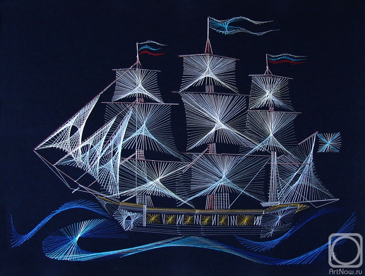 Voronova Olga. The ship Peace. IXI century, Russia