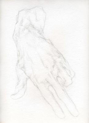 O.Rodin "Hand" (Study-1). Fayvisovich Aleksandr